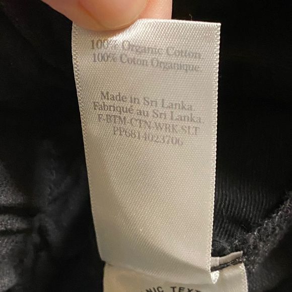 Everlane Women's Black Wide-Leg Ankle Work Pants Size L with Drawstring Closure - Picture 7 of 16